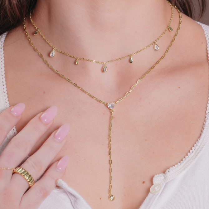 Heart of Stone Lariat Necklace - Image 2