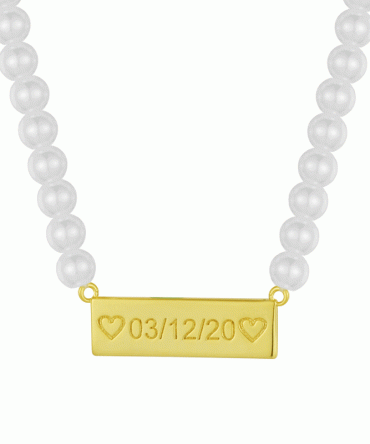 Custom/Personalized Pearl Necklace
