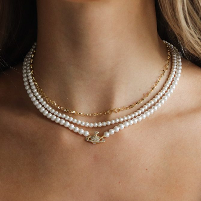 Girly Pearly Necklace - Image 6