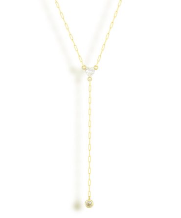 Heart of Stone Lariat Necklace