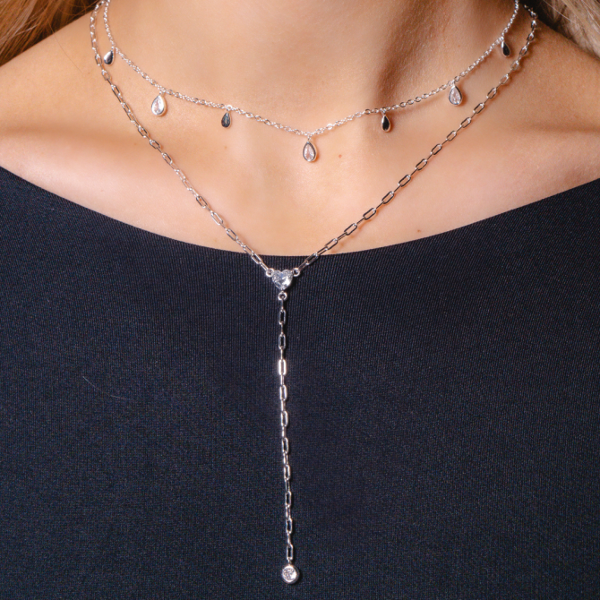 Heart of Stone Lariat Necklace - Image 3