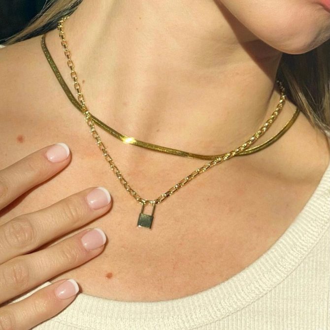 Keep Me Lock Necklace - Image 4