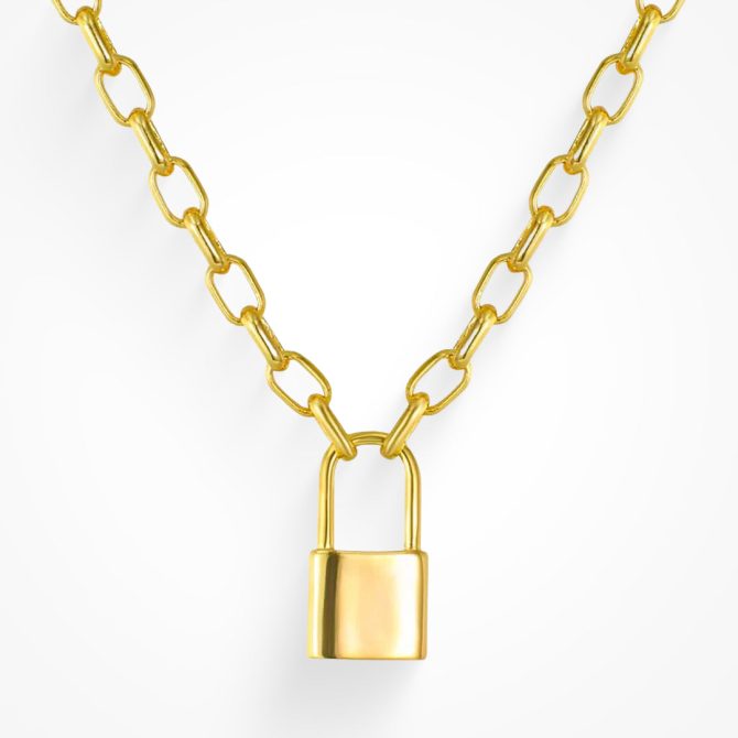 Keep Me Lock Necklace