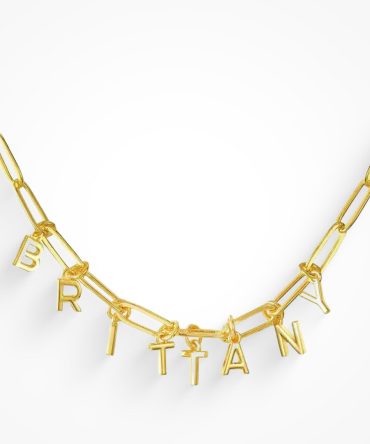 Custom/Personalized Link Letter Necklace