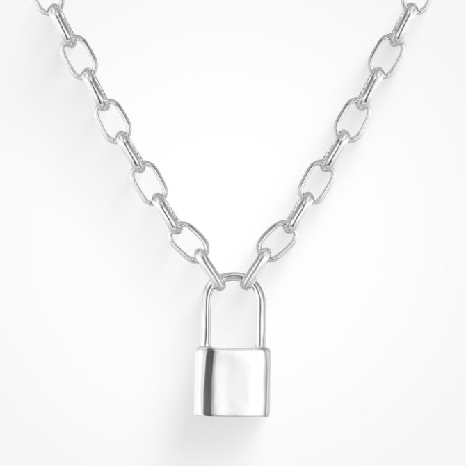 Keep Me Lock Necklace - Image 6