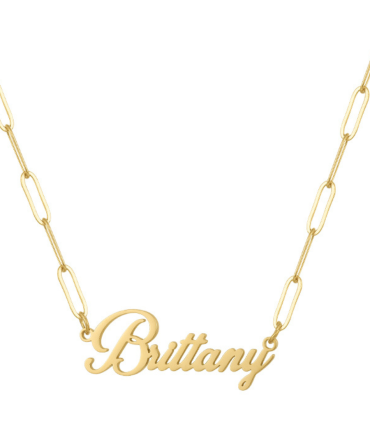 Custom/Personalized Paperclip Nameplate Necklace