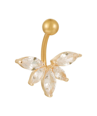 Lotus Belly Ring