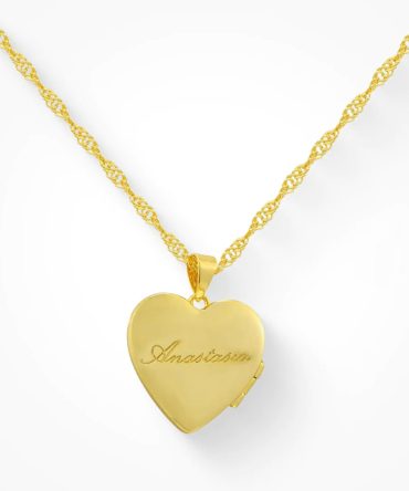 Custom/Personalized Heart Locket Necklace